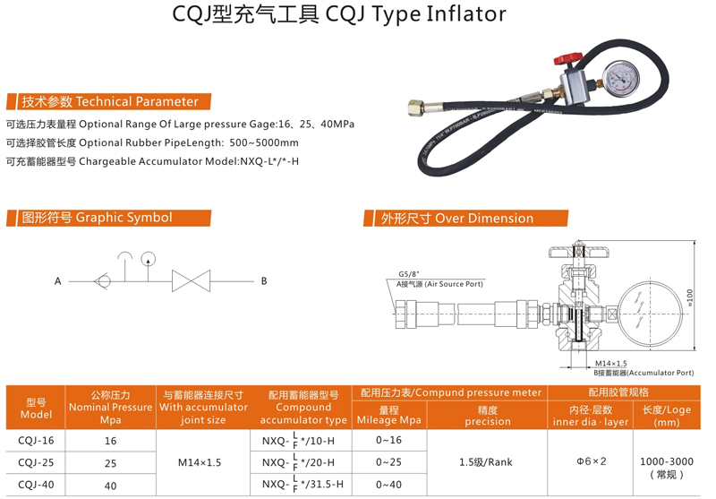 CQJ型充气工具